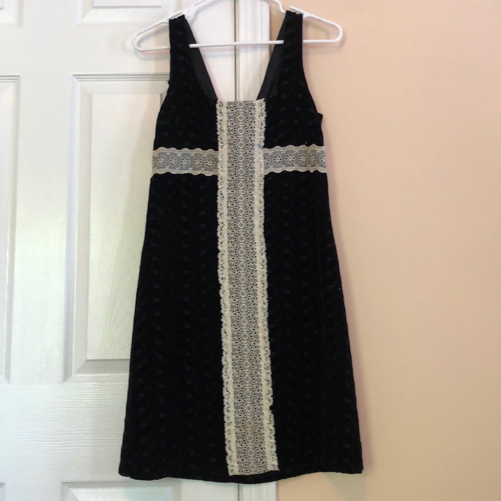 Nanette Lepore velvet and lace dress